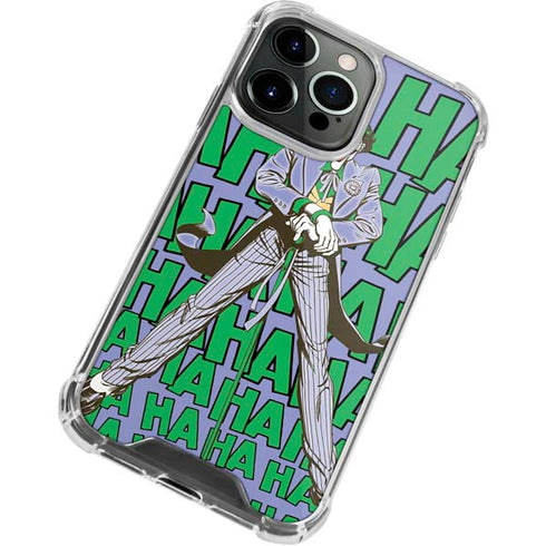 DC Comics The Joker Vintage pose pattern iPhone 15 Pro Max Clear Case