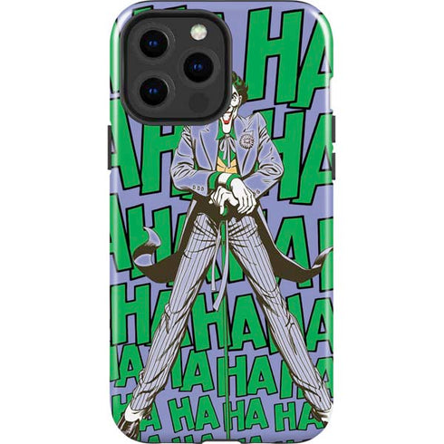 DC Comics The Joker Vintage pose pattern iPhone 15 Pro Max Impact Case