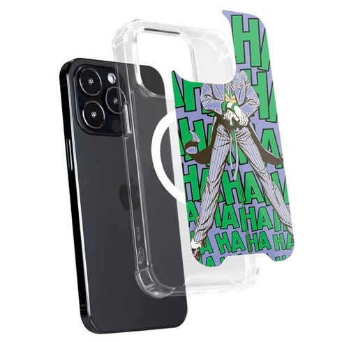 DC Comics The Joker Vintage pose pattern iPhone 14 Pro Max MagSafe Case