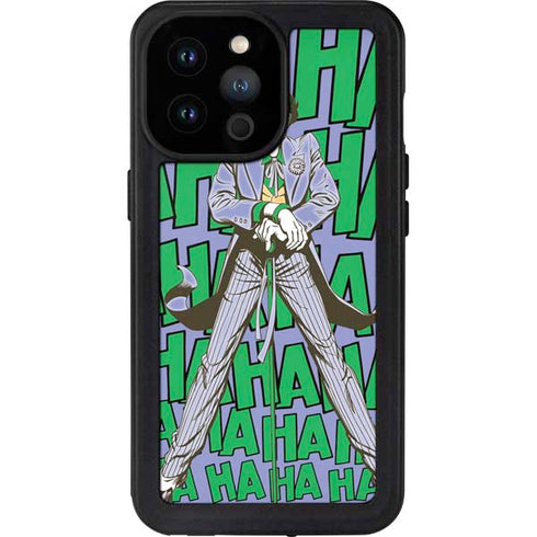 DC Comics The Joker Vintage pose pattern iPhone 14 Pro Max Waterproof Case