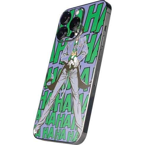 DC Comics The Joker Vintage pose pattern iPhone 14 Pro Skin