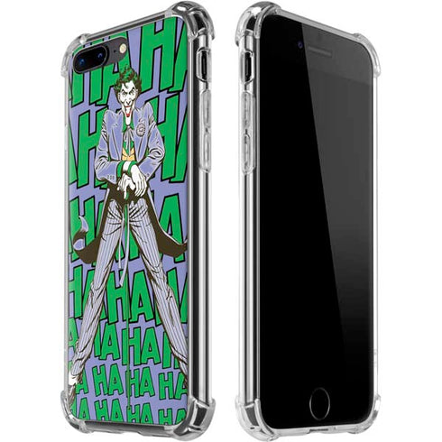 DC Comics The Joker Vintage pose pattern iPhone 7/8 Plus Clear Case