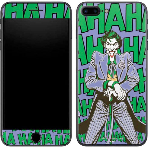 DC Comics The Joker Vintage pose pattern iPhone 8 Plus Skin