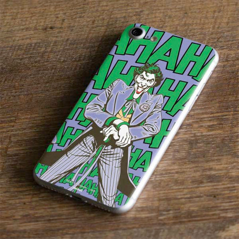 DC Comics The Joker Vintage pose pattern iPhone 8 Skin