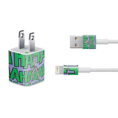 DC Comics The Joker Vintage pose pattern iPhone Charger (5W USB) Skin
