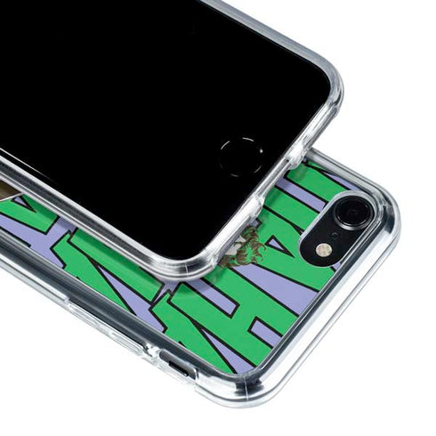 DC Comics The Joker Vintage pose pattern iPhone SE (2nd & 3rd Gen) Clear Case