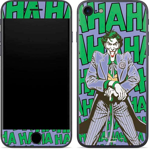 DC Comics The Joker Vintage pose pattern iPhone SE (2nd & 3rd Gen) Skin