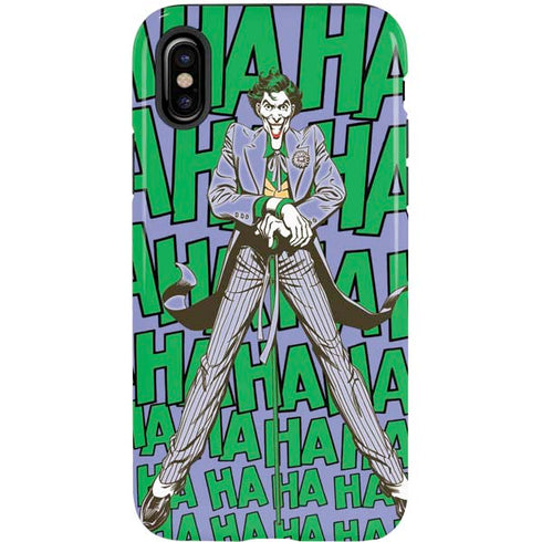 DC Comics The Joker Vintage pose pattern iPhone X Pro Case
