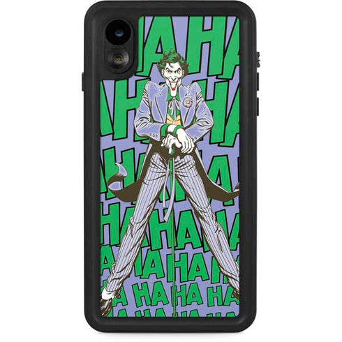 DC Comics The Joker Vintage pose pattern iPhone XR Waterproof Case