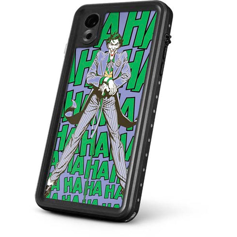 DC Comics The Joker Vintage pose pattern iPhone XR Waterproof Case