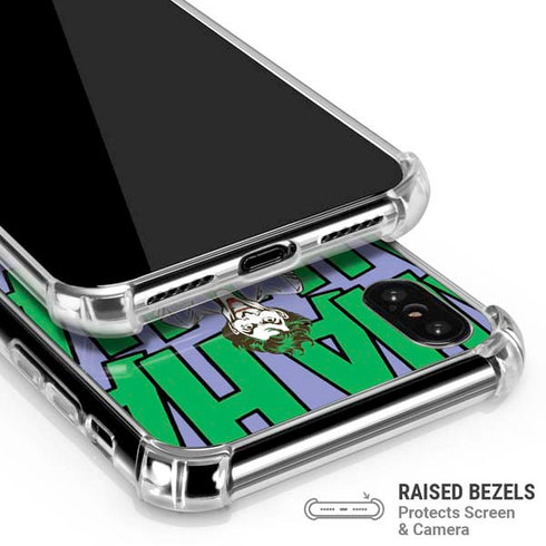 DC Comics The Joker Vintage pose pattern iPhone XS Max Clear Case