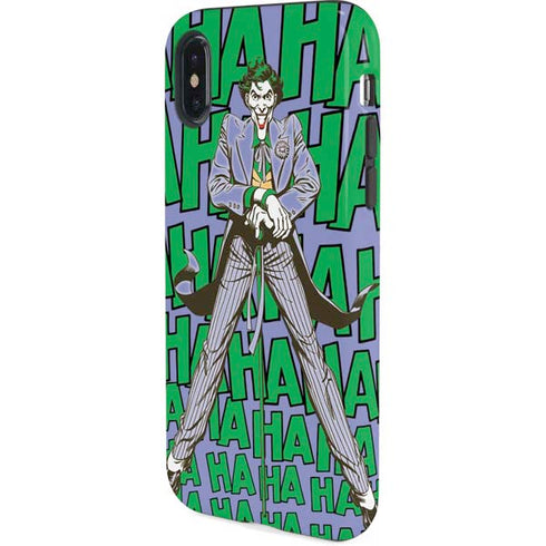 DC Comics The Joker Vintage pose pattern iPhone XS Pro Case