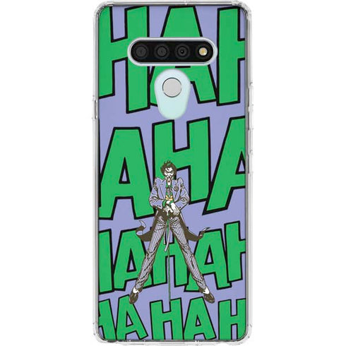 DC Comics The Joker Vintage pose pattern LG Stylo 6 Clear Case