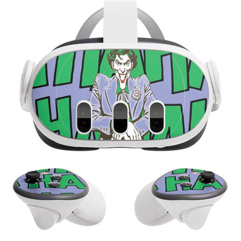 DC Comics The Joker Vintage pose pattern Meta Quest 3 Skin