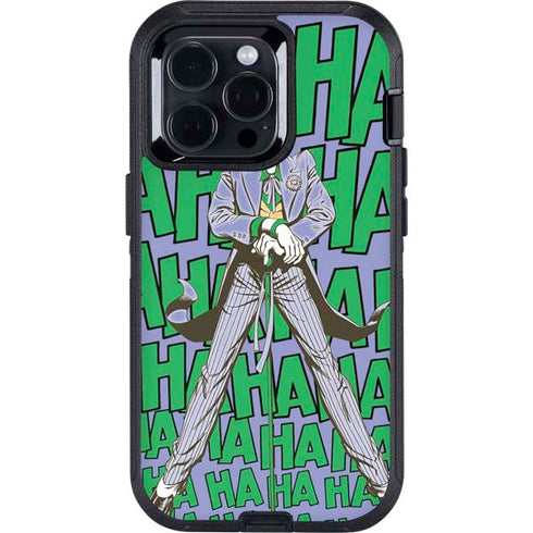 DC Comics The Joker Vintage pose pattern Otterbox Defender iPhone Skin