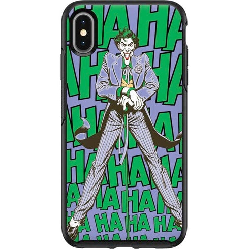 DC Comics The Joker Vintage pose pattern Otterbox Symmetry iPhone Skin