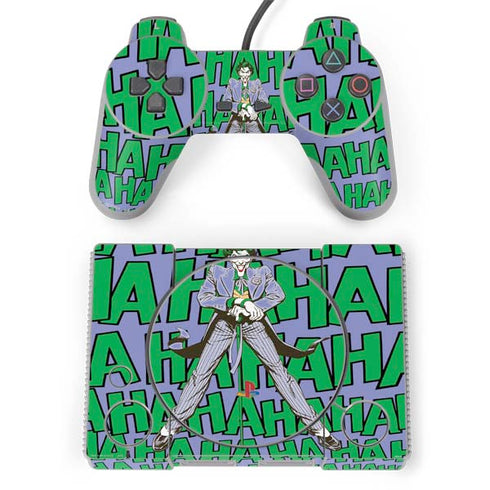 DC Comics The Joker Vintage pose pattern PlayStation Classic Bundle Skin