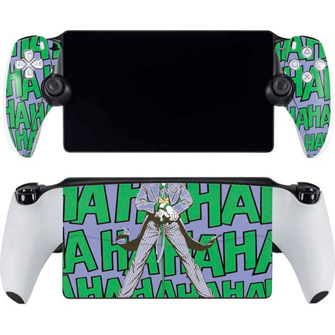 DC Comics The Joker Vintage pose pattern PlayStation Portal Remote Player Skin