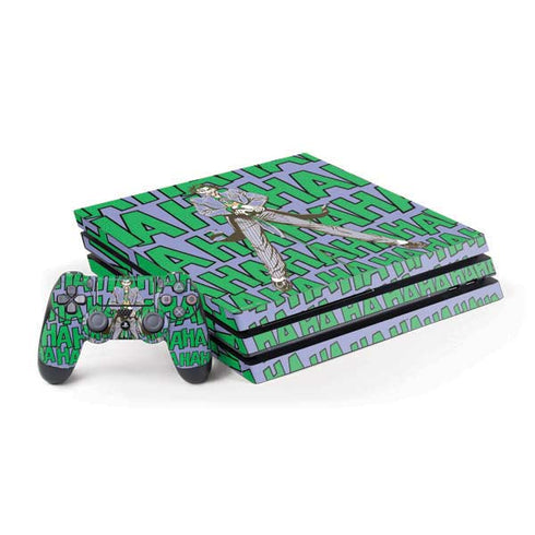 DC Comics The Joker Vintage pose pattern PS4 Pro Bundle Skin