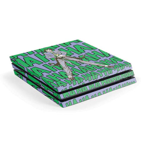 DC Comics The Joker Vintage pose pattern PS4 Pro Console Skin