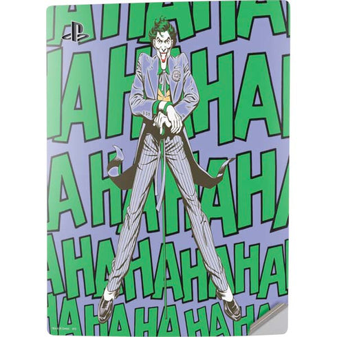 DC Comics The Joker Vintage pose pattern PS5 Digital Edition Console Skin