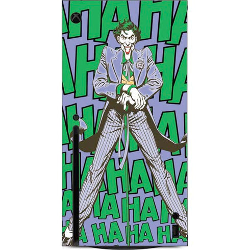 DC Comics The Joker Vintage pose pattern Xbox Series X Console Skin