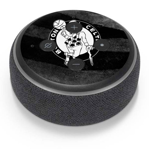 NBA Boston Celtics Black Animal Print Amazon Echo Dot Skin
