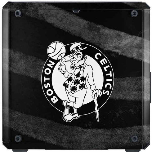 NBA Boston Celtics Black Animal Print Cooler Master MasterBox Q300L Mini Tower Skin