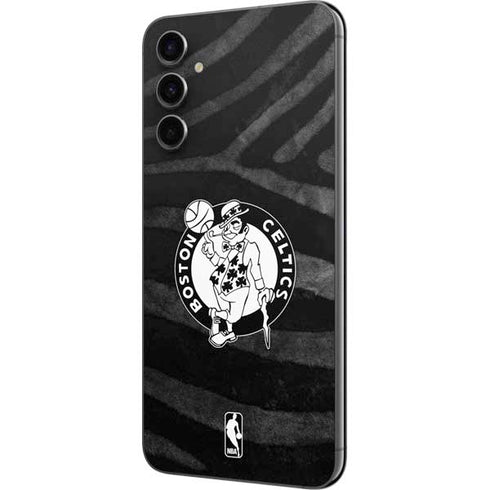 NBA Boston Celtics Black Animal Print Galaxy A14 5G Skin