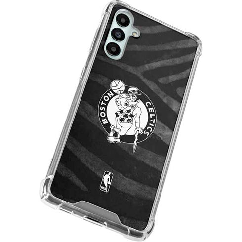 NBA Boston Celtics Black Animal Print Galaxy A15 5G Clear Case