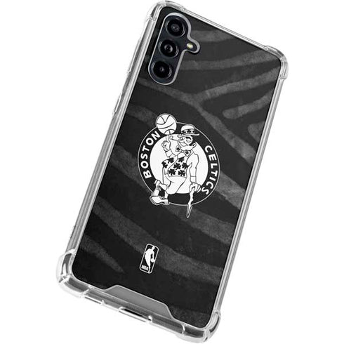 NBA Boston Celtics Black Animal Print Galaxy A54 5G Clear Case
