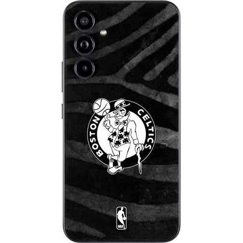 NBA Boston Celtics Black Animal Print Galaxy A54 5G Skin