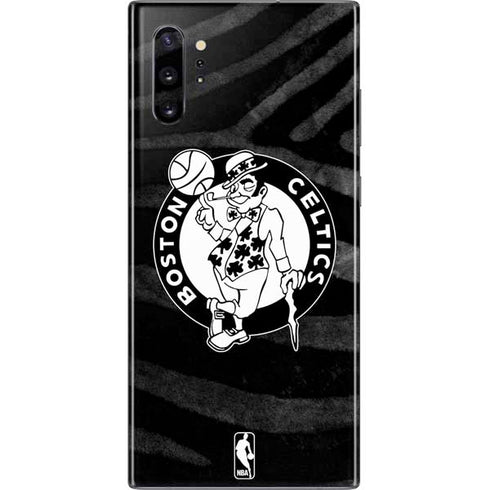 NBA Boston Celtics Black Animal Print Galaxy Note 10 Plus Skin