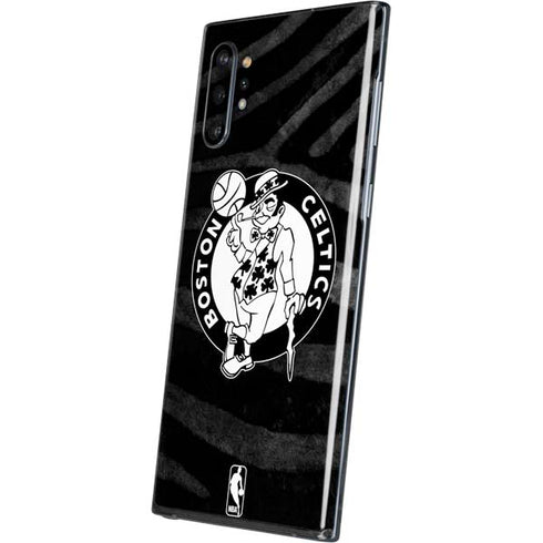 NBA Boston Celtics Black Animal Print Galaxy Note 10 Plus Skin