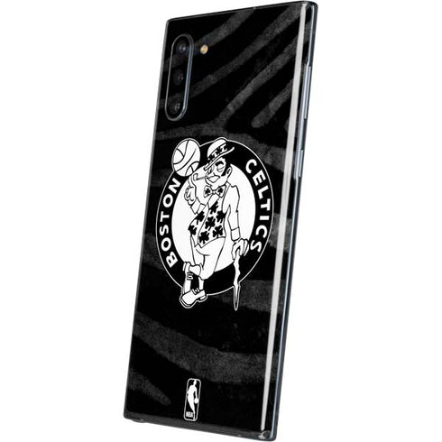 NBA Boston Celtics Black Animal Print Galaxy Note 10 Skin