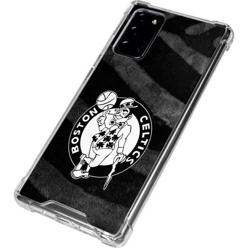 NBA Boston Celtics Black Animal Print Galaxy Note20 5G Clear Case
