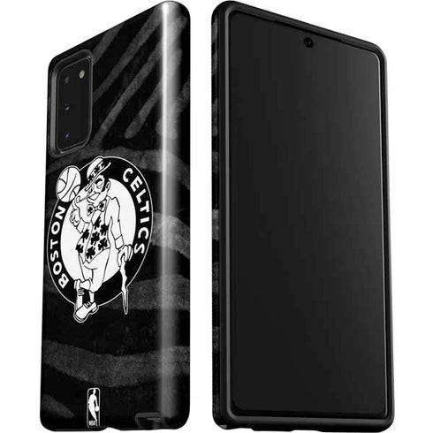 NBA Boston Celtics Black Animal Print Galaxy Note20 5G Pro Case