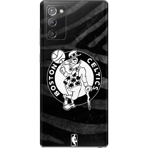 NBA Boston Celtics Black Animal Print Galaxy Note20 5G Skin