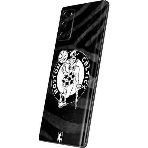 NBA Boston Celtics Black Animal Print Galaxy Note20 5G Skin