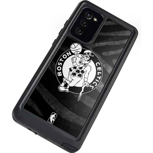 NBA Boston Celtics Black Animal Print Galaxy Note20 5G Waterproof Case