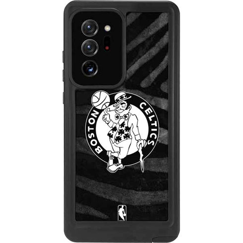 NBA Boston Celtics Black Animal Print Galaxy Note20 Ultra 5G Waterproof Case