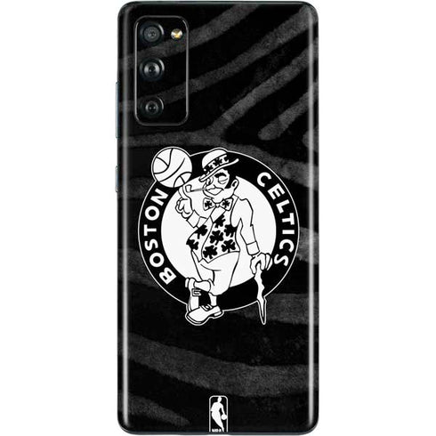 NBA Boston Celtics Black Animal Print Galaxy S20 Fan Edition Skin