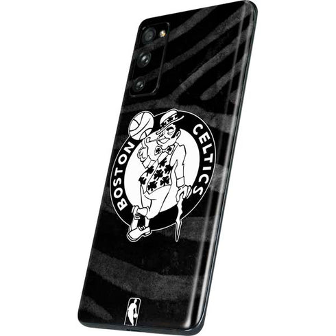 NBA Boston Celtics Black Animal Print Galaxy S20 Fan Edition Skin