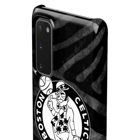 NBA Boston Celtics Black Animal Print Galaxy S20 Lite Case