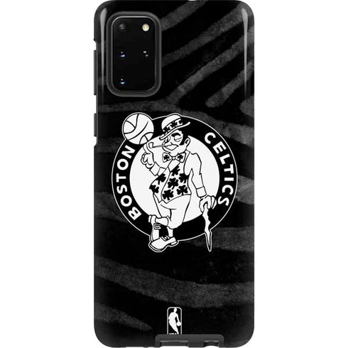 NBA Boston Celtics Black Animal Print Galaxy S20 Plus Pro Case