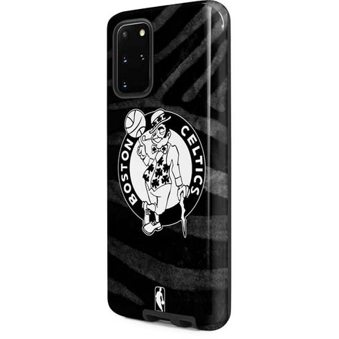 NBA Boston Celtics Black Animal Print Galaxy S20 Plus Pro Case