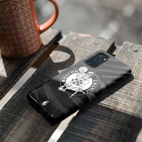 NBA Boston Celtics Black Animal Print Galaxy S20 Plus Pro Case