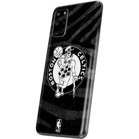 NBA Boston Celtics Black Animal Print Galaxy S20 Plus Skin