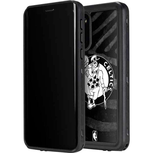 NBA Boston Celtics Black Animal Print Galaxy S20 Plus Waterproof Case