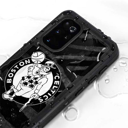 NBA Boston Celtics Black Animal Print Galaxy S20 Plus Waterproof Case